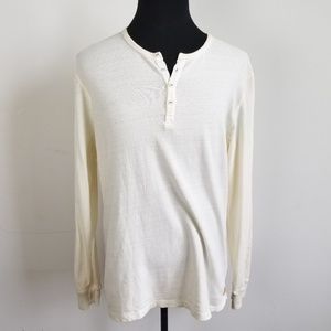 NWT Scotch and Soda Cream Henley Sweater